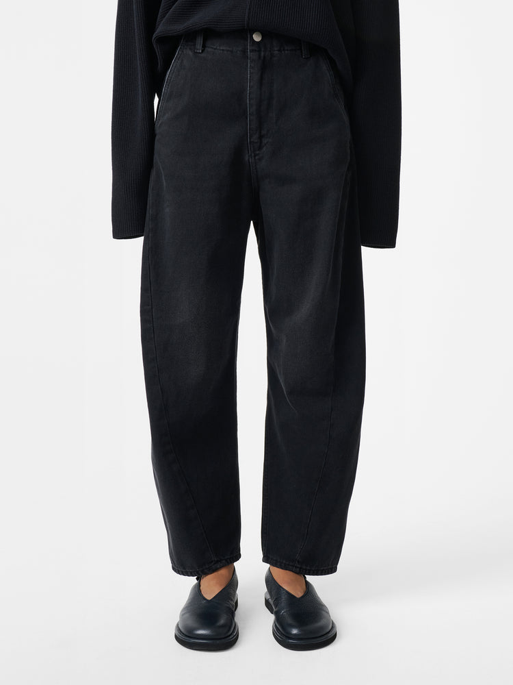 Akerman Denim Pant in Washed Black