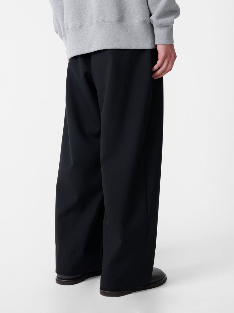 SN X BEAMS Plus Alvy Tropical Wool Pant in Darkest Navy