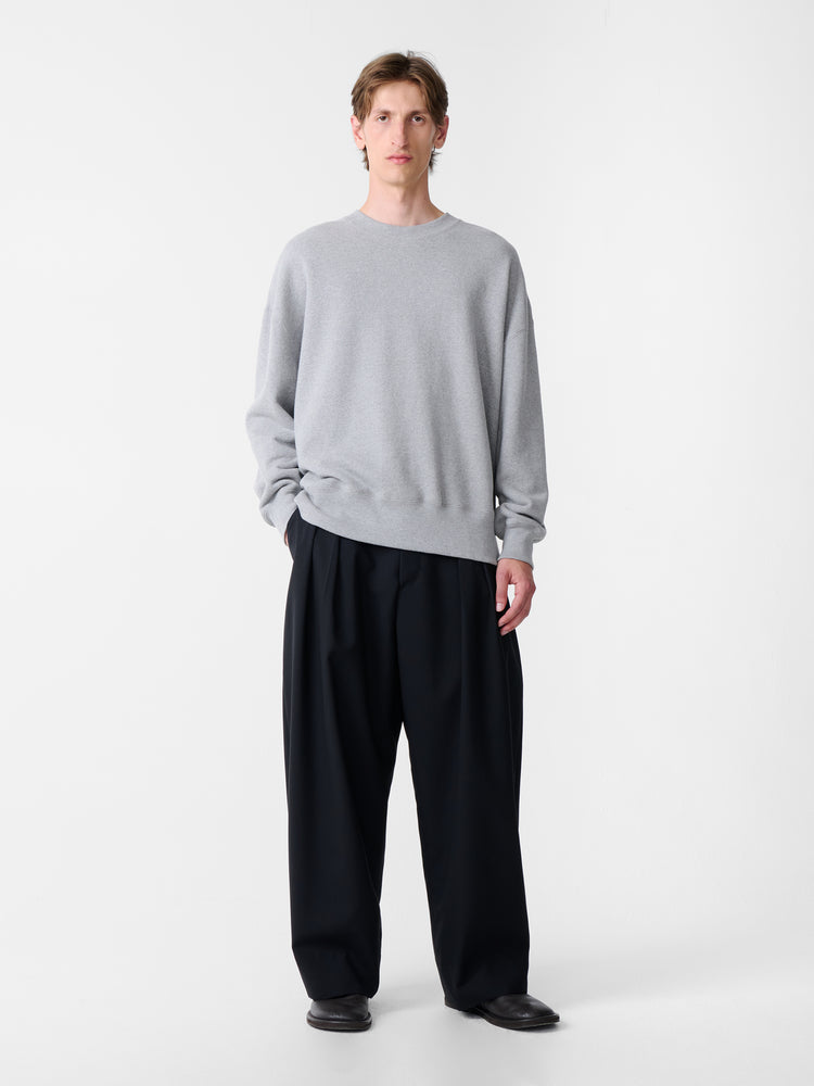 SN X BEAMS Plus Alvy Tropical Wool Pant in Darkest Navy