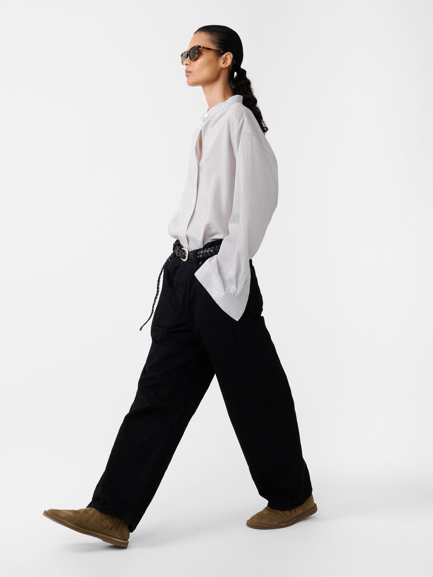 Dilys Shirt in Chalk Stripe
