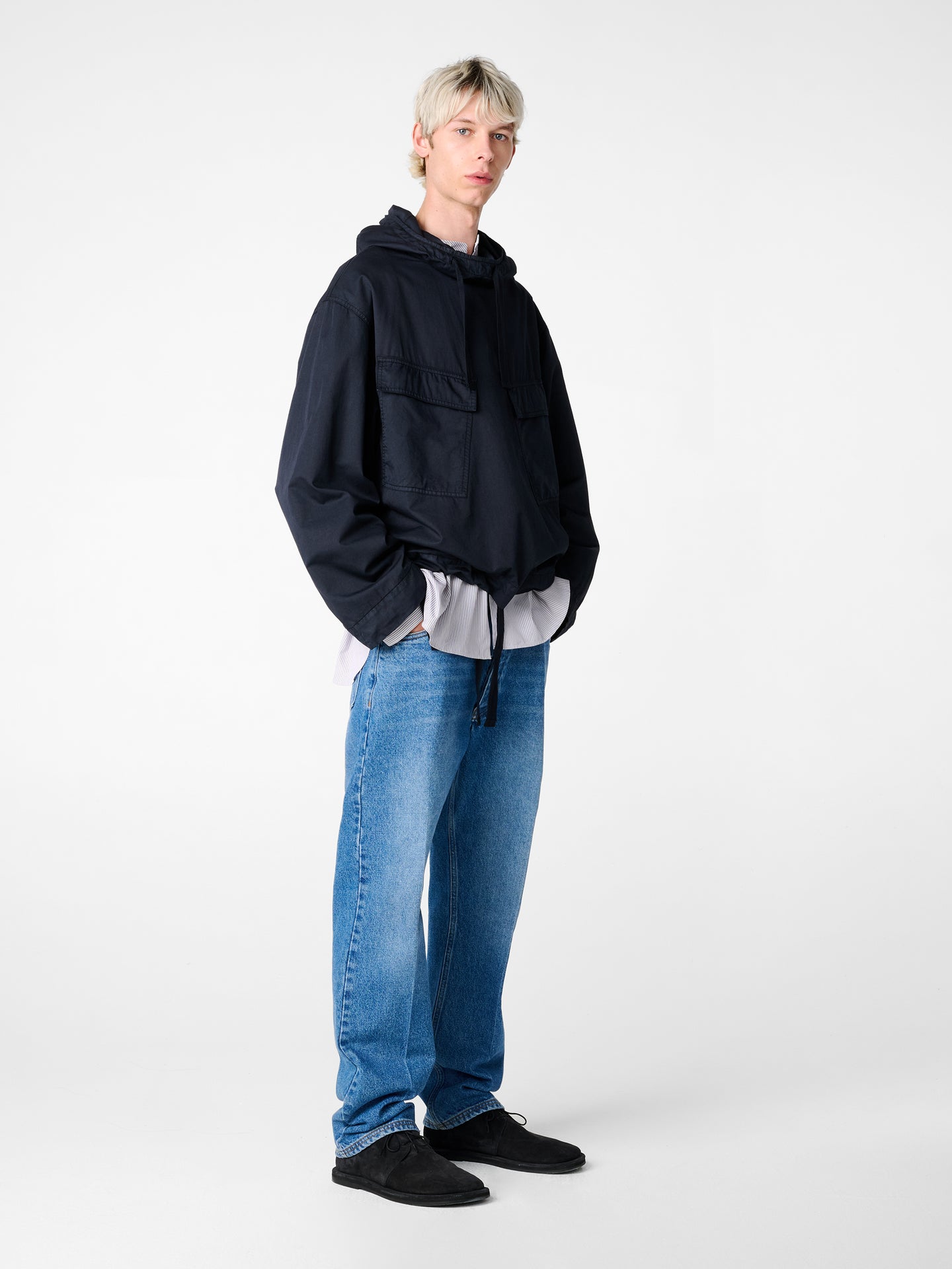 Kirby Popover Jacket in Darkest Navy