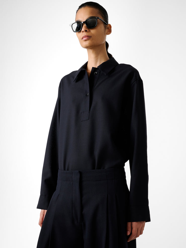 Pinole Shirt in Darkest Navy