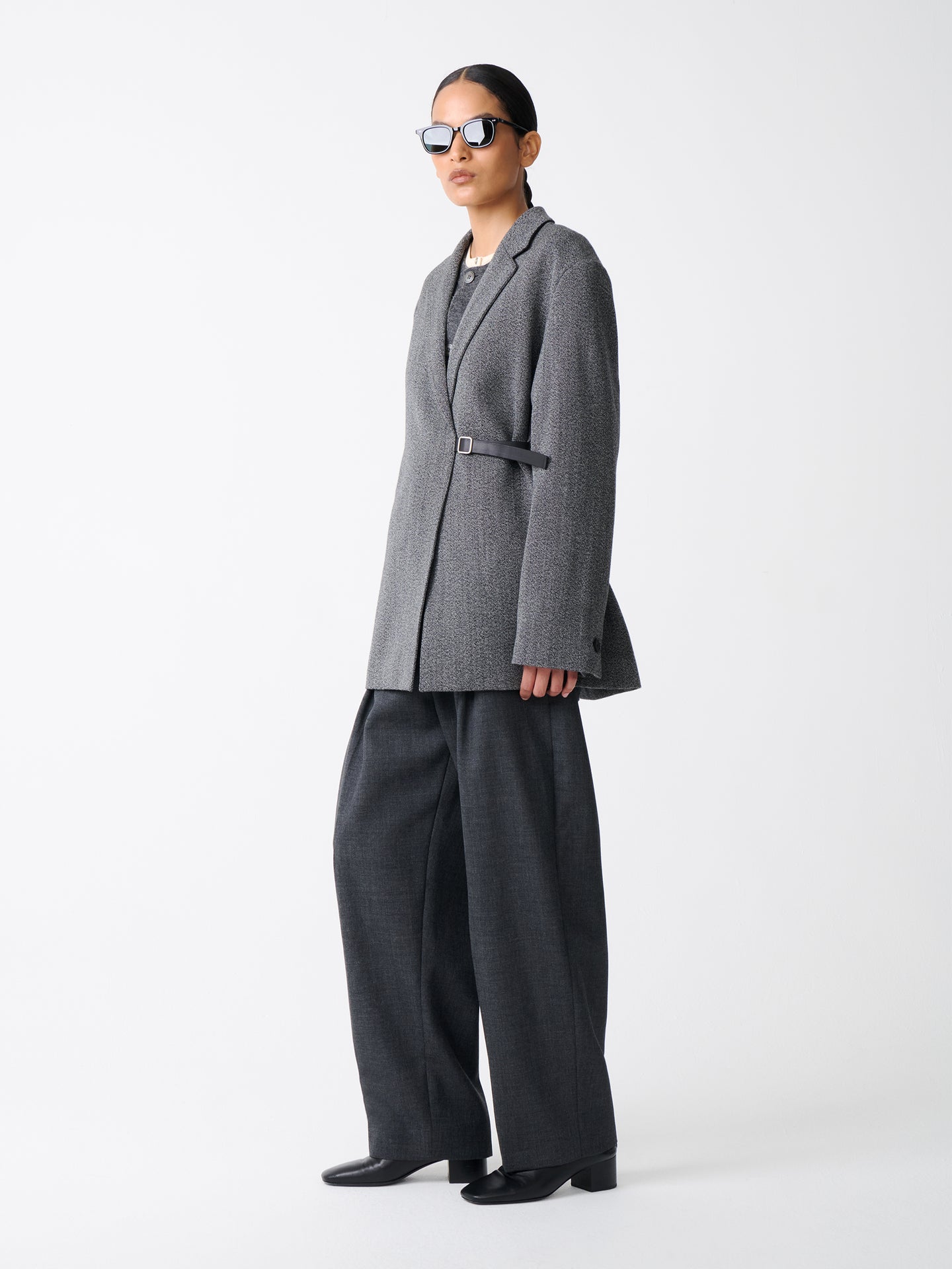 Silas Jacket in Black / White