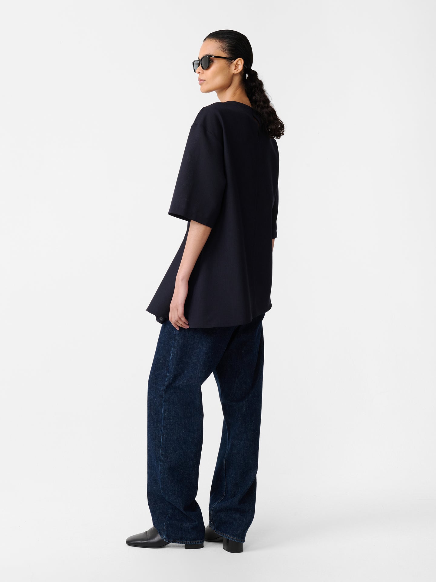 Vichy Top in Darkest Navy